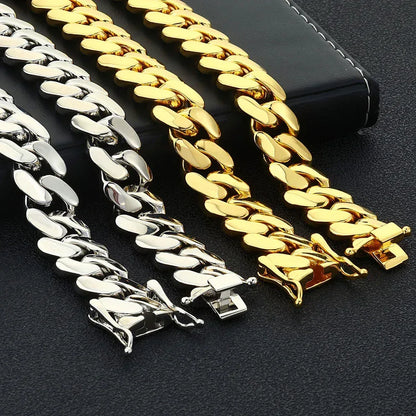 Polished Cuban Link Chain for Men – S925 Sterling Silver Minimalist Luxury Hip Hop Necklace - CaratixJewelry