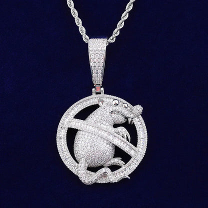 Men's & Women's Cartoon Character Necklace | Premium Copper CZ High-End Fashion Jewelry - CaratixJewelry