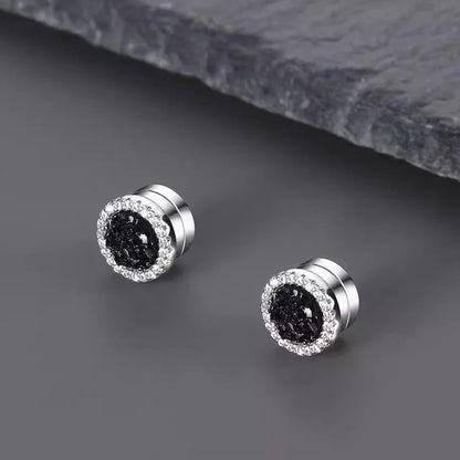 Premium Mens Sparkling Magnetic Studs - Sleek Minimalist Style