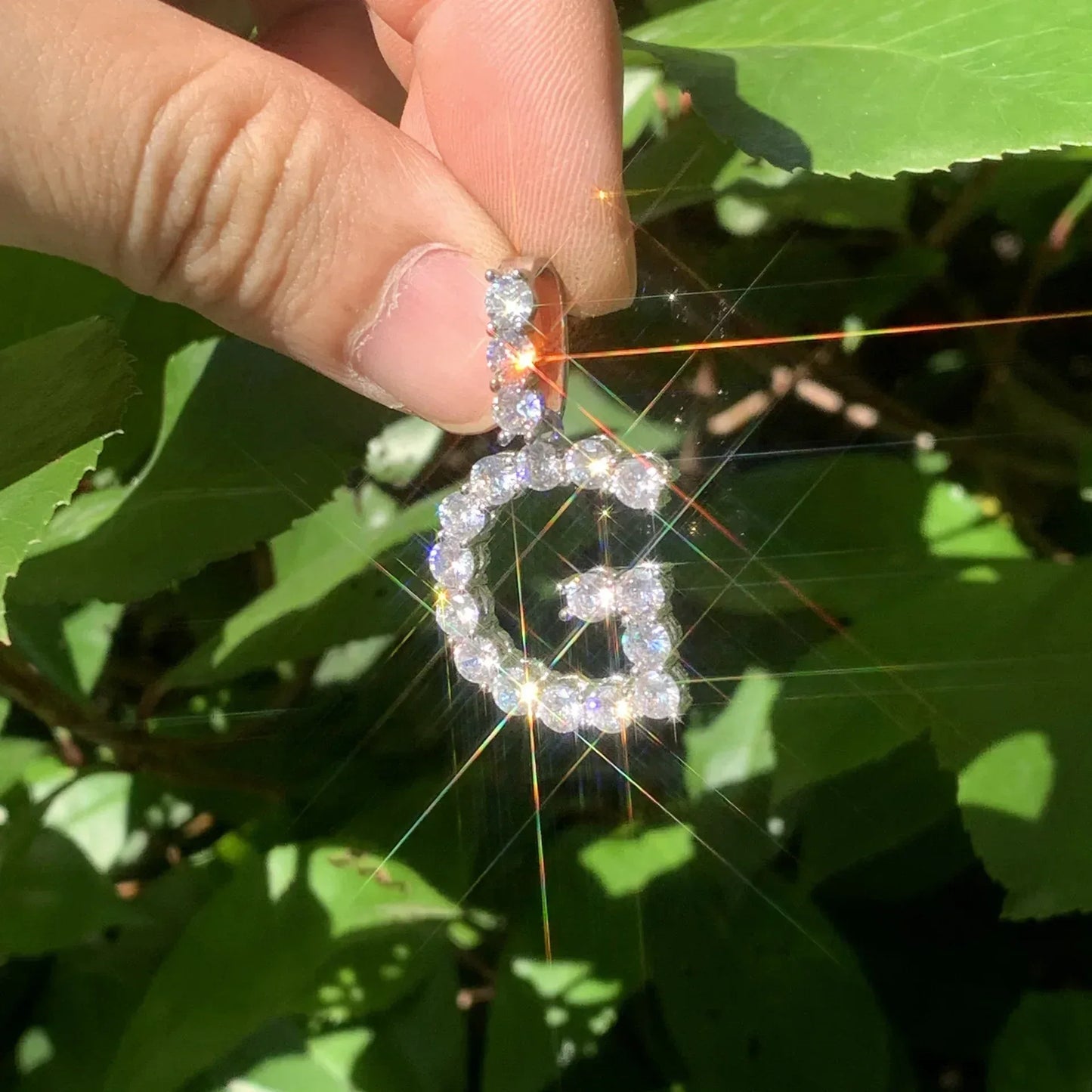 Single Row Letter Pendant | CZ Iced Out Hip Hop DIY Initial Streetwear Necklace - CaratixJewelry