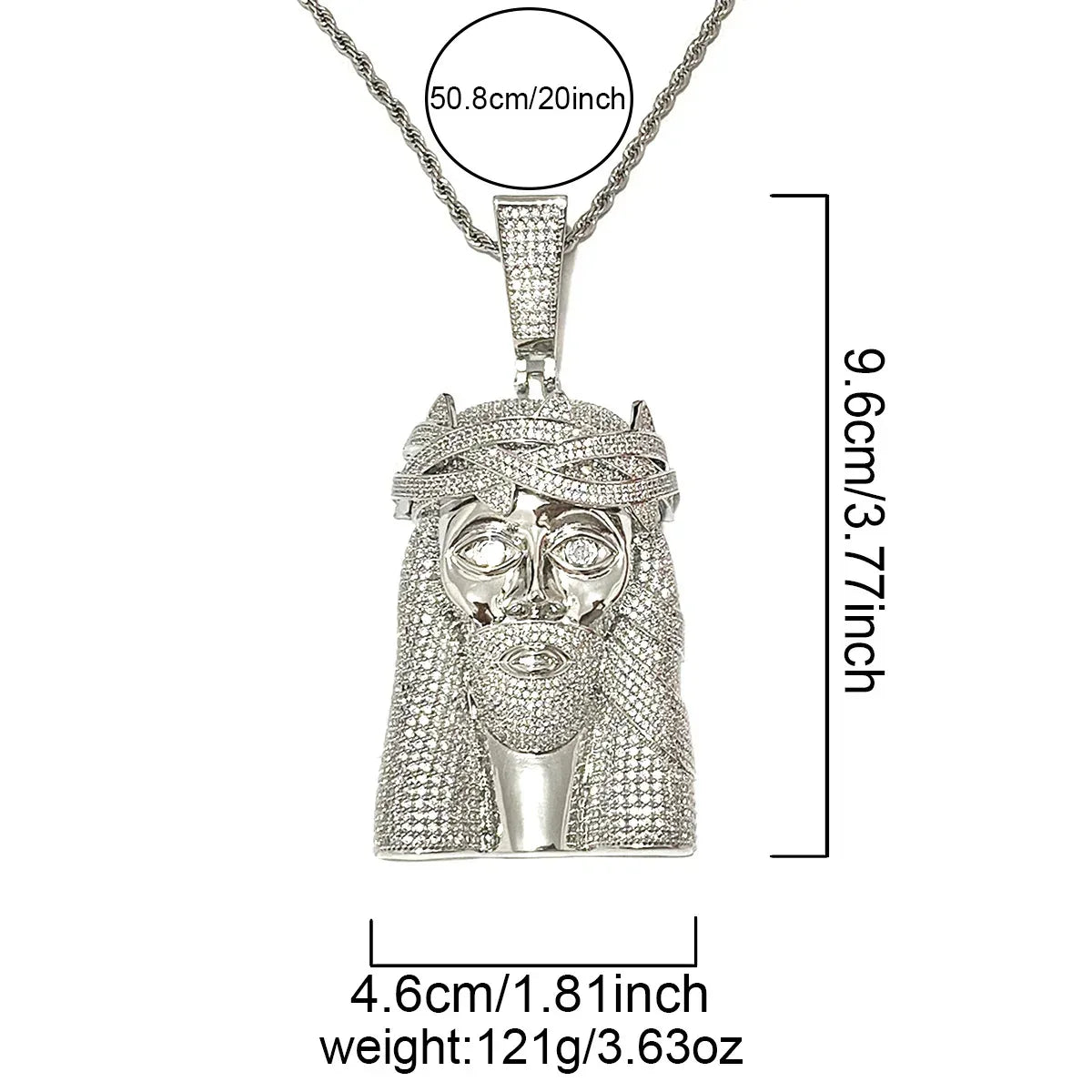 Iced Out "Street Sage" Old Man Pendant | Men's Micro Pave CZ "Godfather" Necklace - CaratixJewelry