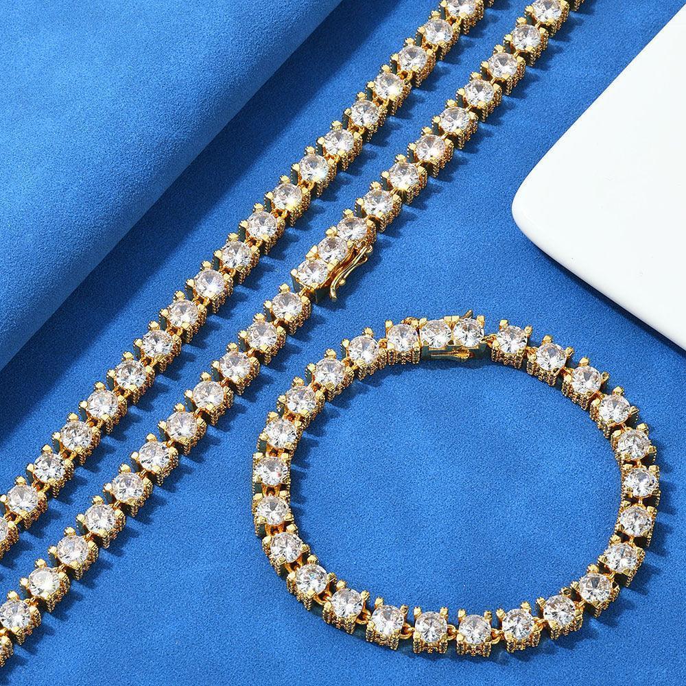 Custom 6mm Zircon Tennis Bracelet Hip Hop Bling for Men | Caratix - CaratixJewelry