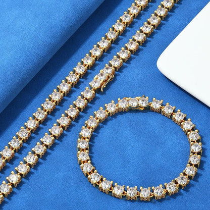 Custom 6mm Zircon Tennis Bracelet Hip Hop Bling for Men | Caratix - CaratixJewelry