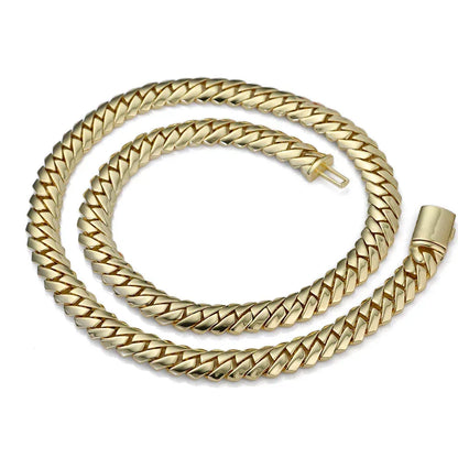 Custom 12mm Polished Cuban Chain Necklace for Men | Trendy Hip Hop Jewelry – Caratix Jewelry - CaratixJewelry