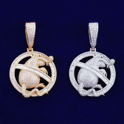 Men's & Women's Cartoon Character Necklace | Premium Copper CZ High-End Fashion Jewelry - CaratixJewelry