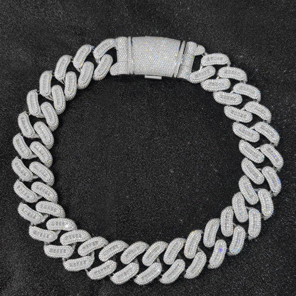 29mm Bubble Cuban Bracelet Zircon Rapper Iced Out Chain | Caratix Jewelry - CaratixJewelry