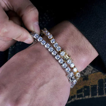 Iced Out Tennis Chain Zircon Bracelet Luxury Hip Hop Jewelry for Men & Women | Caratix Jewelry - CaratixJewelry