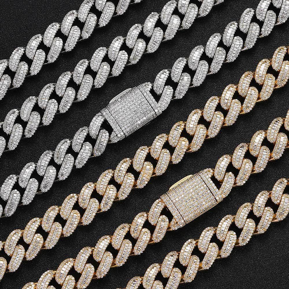 Custom 15mm Cuban Bracelet | Fold-Over Clasp Hip Hop Bling - CaratixJewelry