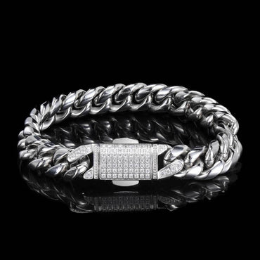 18K Gold Plated Clasp Hip Hop Bracelet for Men Caratix Jewelry - CaratixJewelry