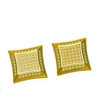 Square Stud Earrings for Men & Women | Trendy & Cool Fashion Jewelry | Caratix Jewelry - CaratixJewelry