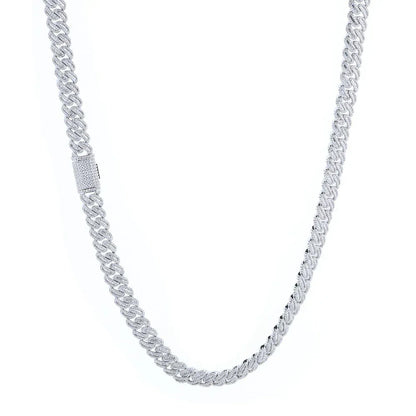 12mm Moissanite Cuban Link Chain for Men – S925 Sterling Silver Luxury Hip Hop Necklace - CaratixJewelry