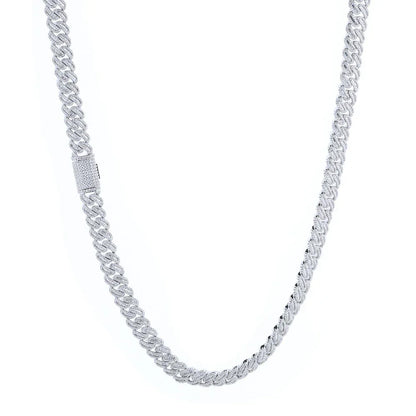 12mm T Cut Zircon Cuban Chain Rapper Iced Out Necklace - CaratixJewelry