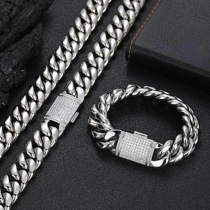Miami Cuban Link Stainless Steel Bracelet | Caratix Jewelry - CaratixJewelry