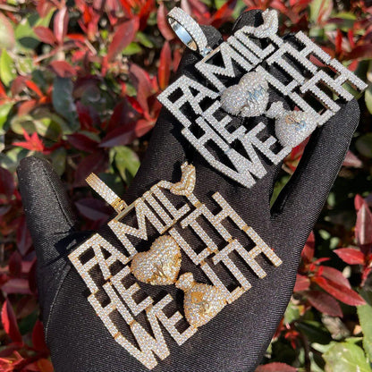 Men's Life Goals Mantra Necklace | Premium Copper CZ Inspirational Jewelry Caratix - CaratixJewelry