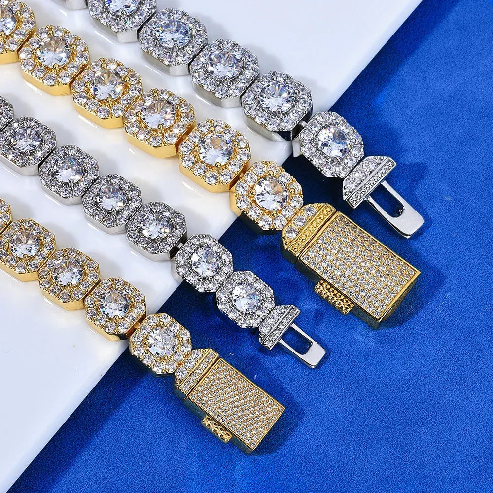 Iced Sugar Link Zircon Hip Hop Jewelry Bracelet for Men | Caratix Jewelry - CaratixJewelry