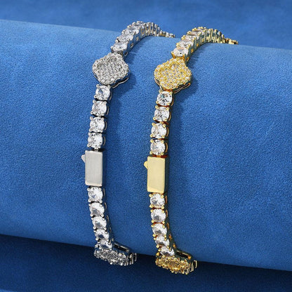 Custom Zircon Tennis Chain Necklace Bracelet Hip Hop Jewelry for Men | Caratix Jewelry - CaratixJewelry