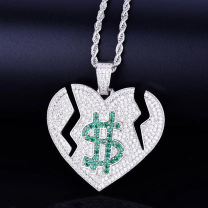 Men's Real 18K Gold Plated Money Love Necklace Caratix - CaratixJewelry