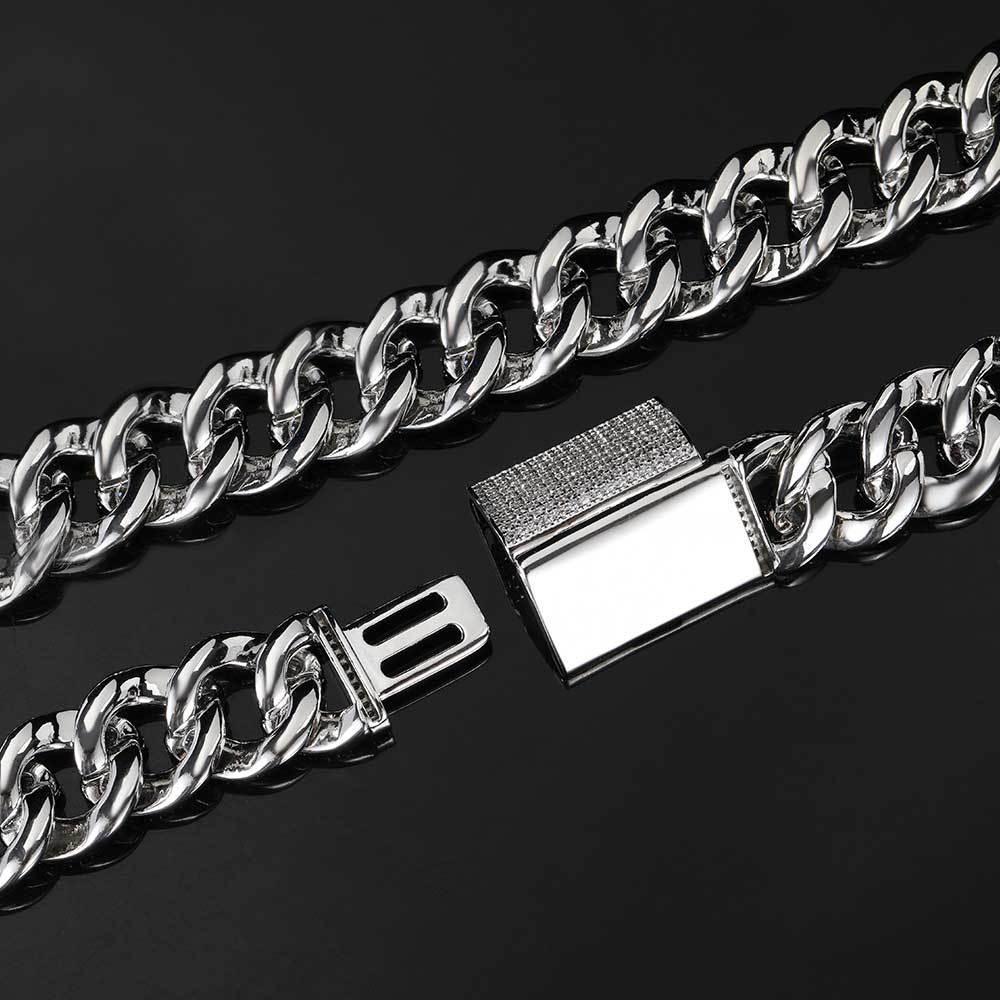 Eye Pendant Necklace Micro Pave Zircon Hip Hop Jewelry - CaratixJewelry