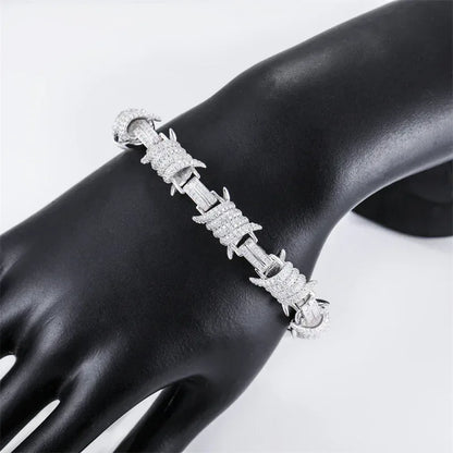 12.3mm Moissanite Cuban Link Necklace | S925 Silver Hip Hop Chain - CaratixJewelry