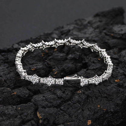 Airplane Zircon Tennis Chain Bracelet with Spring Clasp for Men & Women | Caratix Jewelry - CaratixJewelry