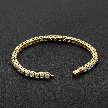Zircon Tennis Bracelet Stainless Steel Spring Clasp | Caratix Jewelry - CaratixJewelry