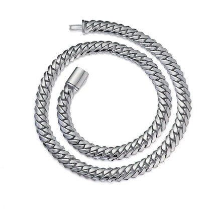 Custom 12mm Polished Cuban Chain Necklace for Men | Trendy Hip Hop Jewelry – Caratix Jewelry - CaratixJewelry