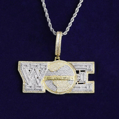 Iced Out "We On Everything" Pendant | Men's Crew Loyalty Necklace - CaratixJewelry