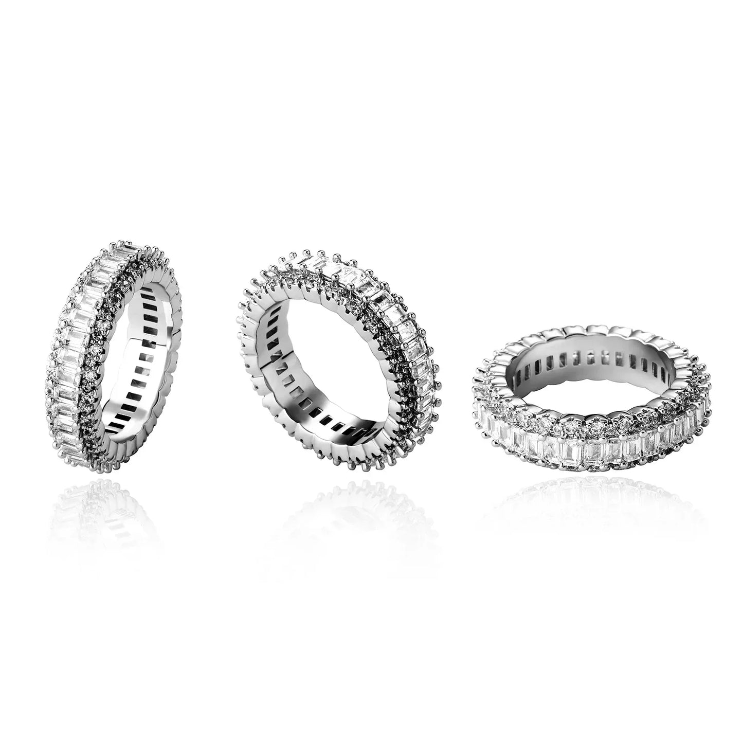Unisex Full Iced Out Ring | Premium Micro-Pave Zirconia Band | Caratix