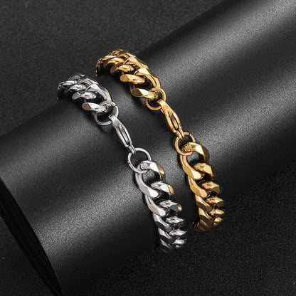 11mm Cuban Chain Bracelet with 6-Sided Grind - CaratixJewelry