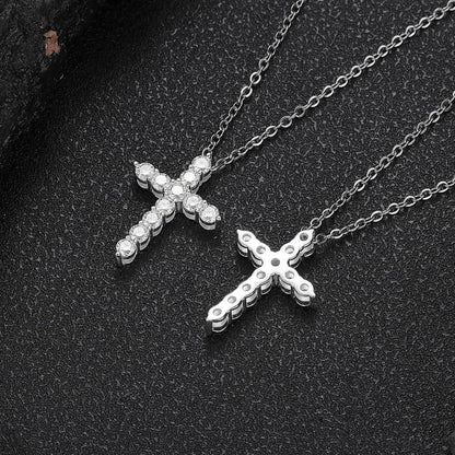 Moissanite Eye & Cross Cuban Link Bracelet – S925 Sterling Silver Iced-Out Hip Hop Streetwear Jewelry - CaratixJewelry