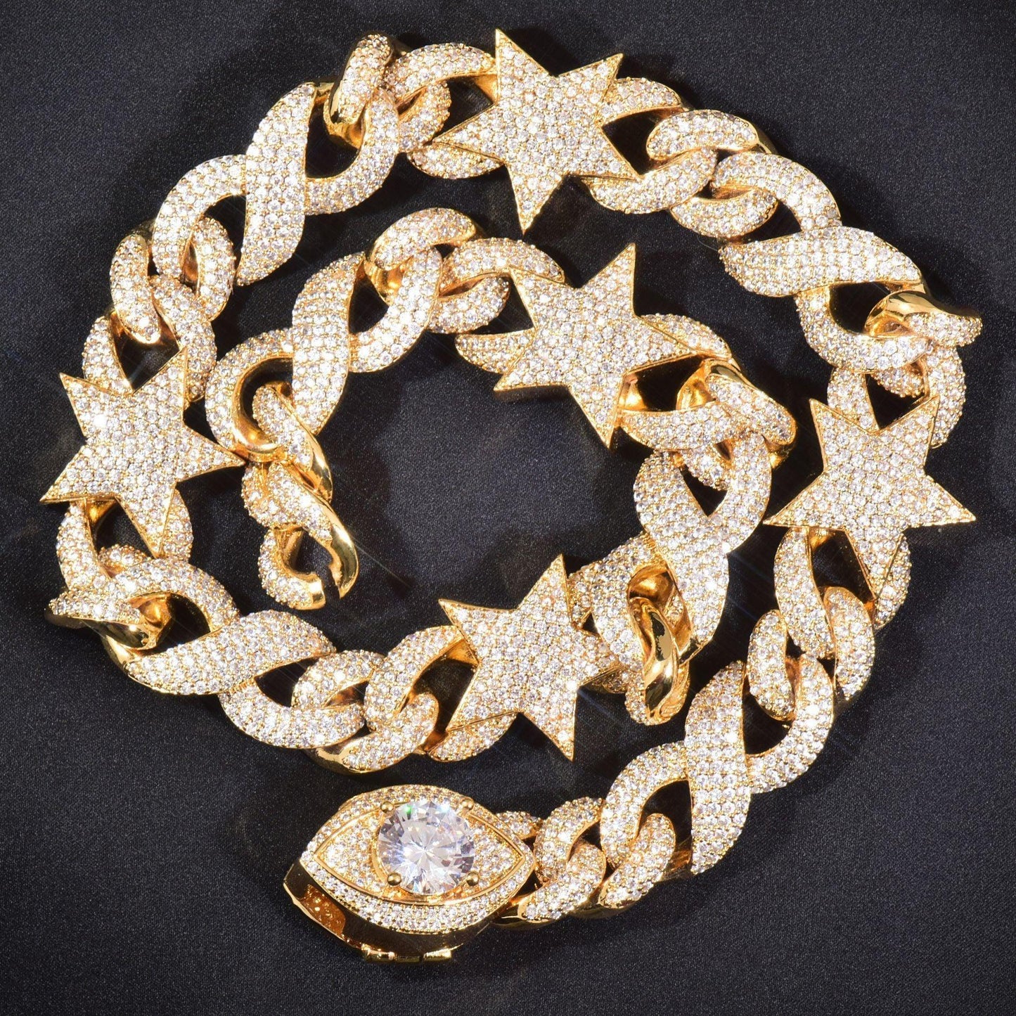 Star Necklace with Copper & Zircon | Trendy Hip Hop Jewelry for Men & Women | Caratix Jewelry - CaratixJewelry