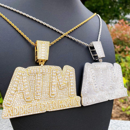 Women's "Addicted To Money" Necklace | Premium Copper CZ Cash Flow Jewelry - CaratixJewelry