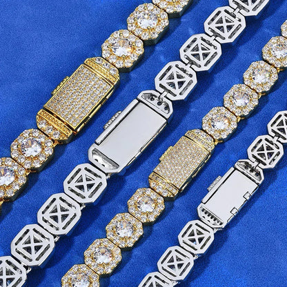 Iced Sugar Link Zircon Hip Hop Jewelry Bracelet for Men | Caratix Jewelry - CaratixJewelry