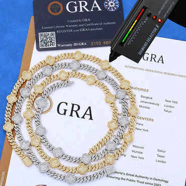 Moissanite Cuban Link Necklace for Men – S925 Sterling Silver Custom Luxury Hip Hop Jewelry - CaratixJewelry