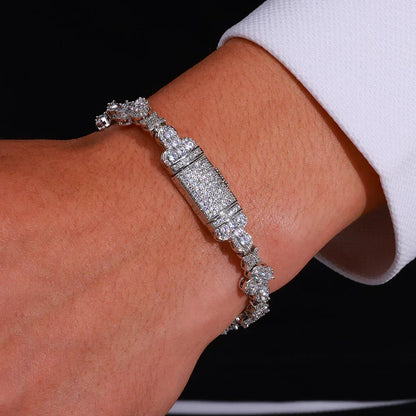 Cross Star Chain Zircon Bracelet Luxury Hip Hop Jewelry for Men & Women | Caratix Jewelry - CaratixJewelry