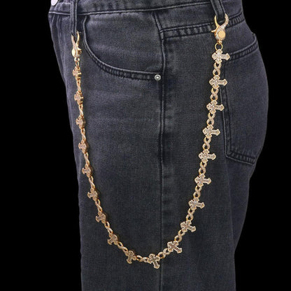 Iced Out Figure 8 Waist Chain Mixed Zircon Rapper Iced Out Chain Style for Women | Caratix Jewelry - CaratixJewelry