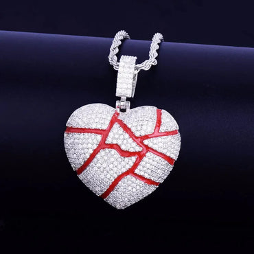 Men's Heartbreak Necklace | Premium Copper CZ Emotional Jewelry Caratix - CaratixJewelry