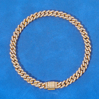 Custom 5mm S925 Sterling Silver Cuban Bracelet | Men's Light Luxury Iced Out Jewelry | Caratix - CaratixJewelry