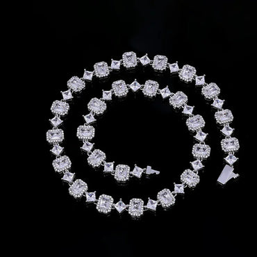 Geometric Gemstone Necklace Zircon for Women | Caratix Jewelry - CaratixJewelry