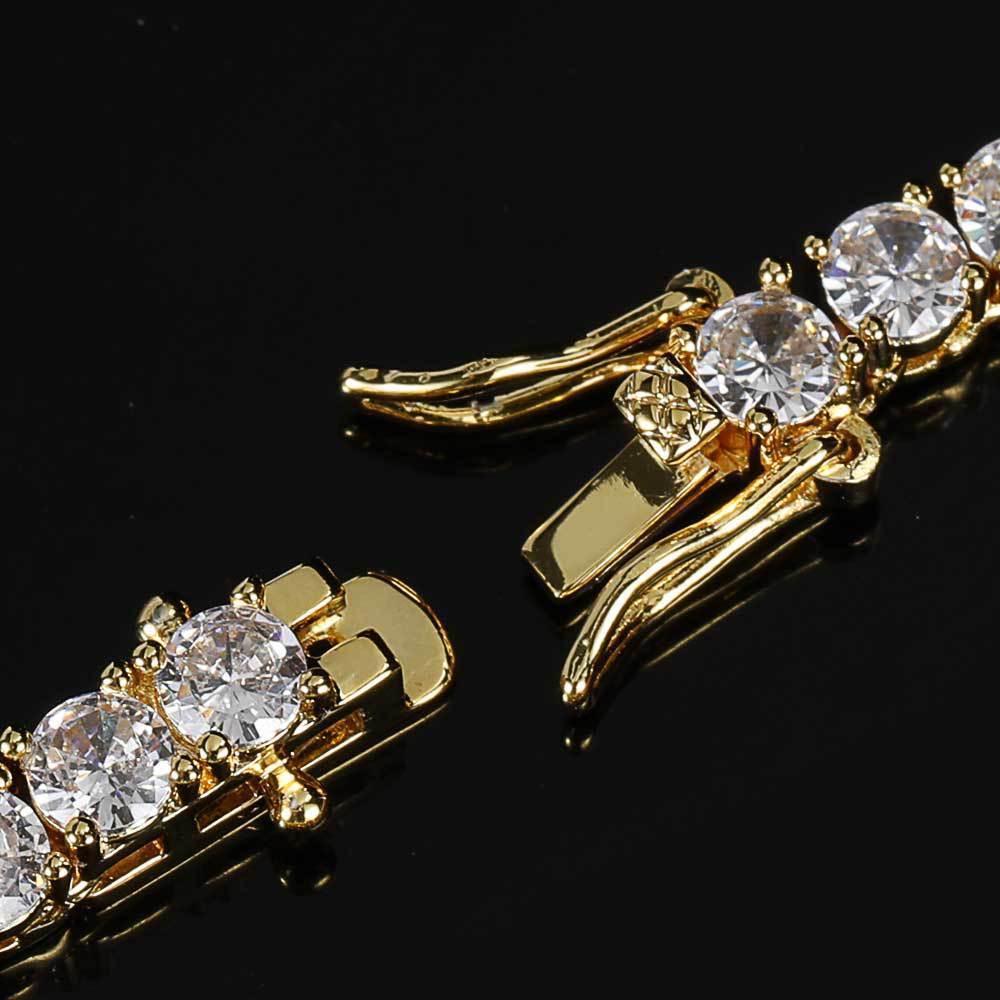 Iced Out Tennis Chain Zircon Bracelet Luxury Hip Hop Jewelry for Men & Women | Caratix Jewelry - CaratixJewelry