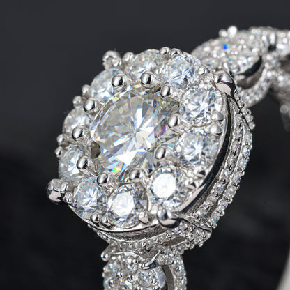 Emerald Cut Moissanite Ring S925 Silver Hip Hop | Caratix