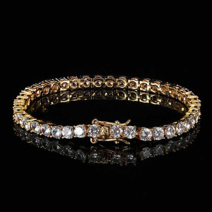 Moissanite Tennis Bracelet Luxury Hip Hop Jewelry for Men | Caratix Jewelry - CaratixJewelry