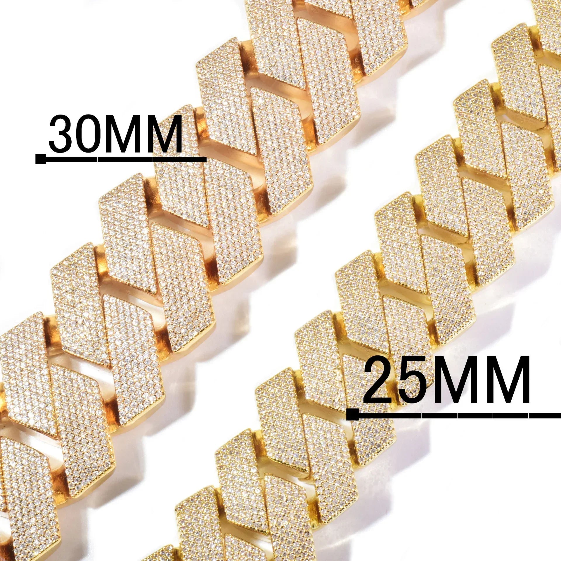 25mm Iced Out Cuban Chain Necklace - CaratixJewelry