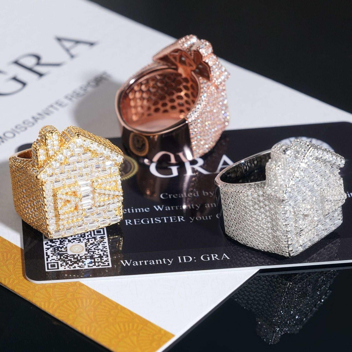 D-Color Moissanite Hip Hop Ring | 925 Silver Trendy Iced Out Jewelry Series - CaratixJewelry