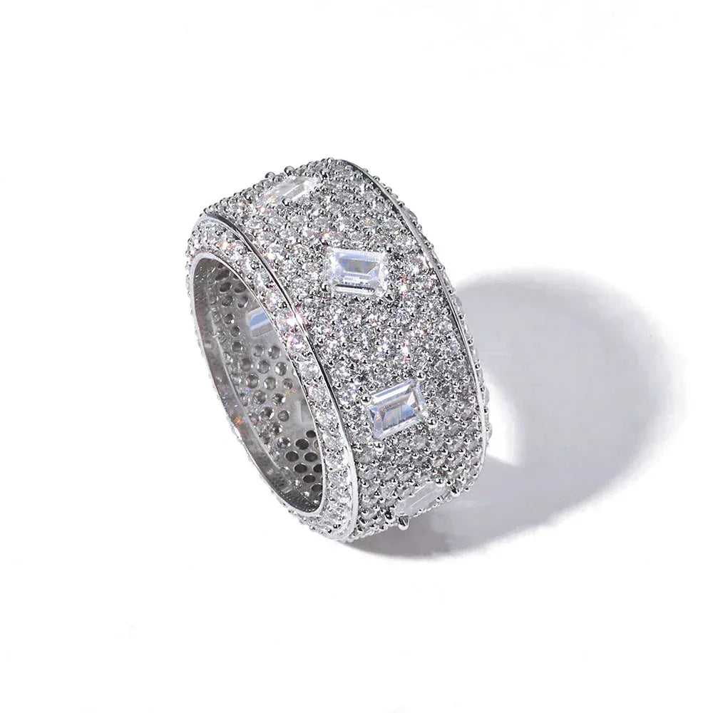 Full Zircon Round Shape Hip Hop Ring Jewelry for Men & Women | Caratix Jewelry - CaratixJewelry