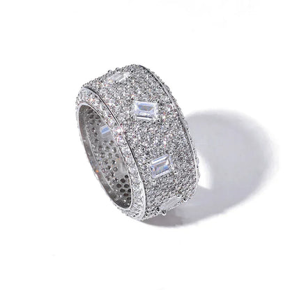 Full Zircon Round Shape Hip Hop Ring Jewelry for Men & Women | Caratix Jewelry - CaratixJewelry