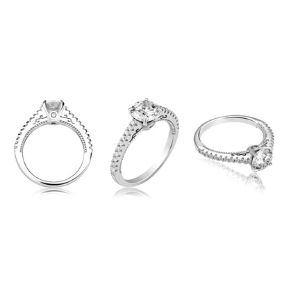 D Color VVS1 Moissanite Ring | S925 Sterling Silver | Caratix