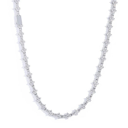 Airplane Moissanite Tennis Chain – S925 Sterling Silver Iced-Out Hip Hop Unisex Luxury Streetwear Necklace - CaratixJewelry