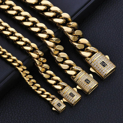 Custom 14K Gold 4-Sided -Cut Cuban Bracelet Caratix - CaratixJewelry