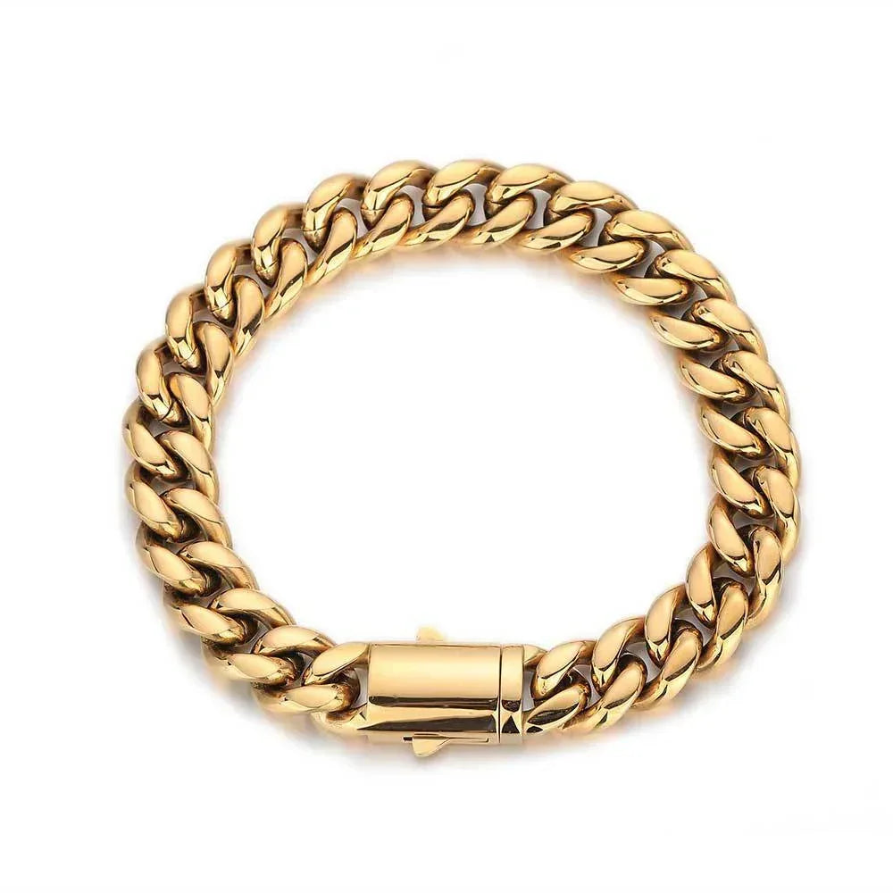 Cuban Link Hip Hop Bracelet Rapper Iced Out Chain Style | Caratix - CaratixJewelry